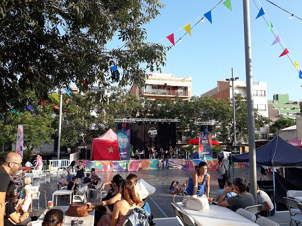 Públic en un concert a l'aire lliure